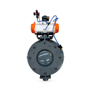 Pneumatic ceramic dome valve