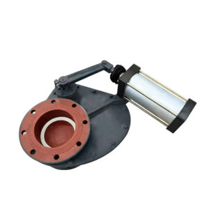 Pneumatic ceramic swing valve